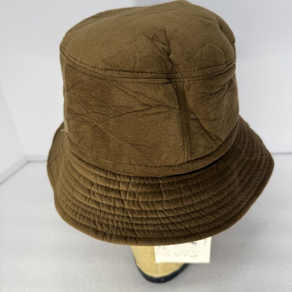 Conte Of Florence Bucket Hat Men Size 58 Cloche Brown Italy Neck Flap Sample - Picture 3 of 9